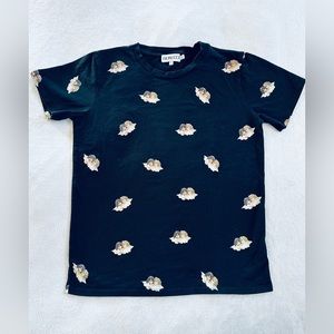 Fiorucci Womens Black T-Shirt Size L